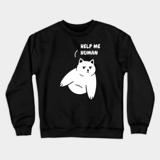 Chubby Cat Stucked Crewneck Sweatshirt